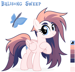 Size: 1024x987 | Tagged: safe, artist:kabuvee, oc, oc only, oc:balisong sweep, pegasus, pony, female, mare, reference sheet, simple background, solo, transparent background