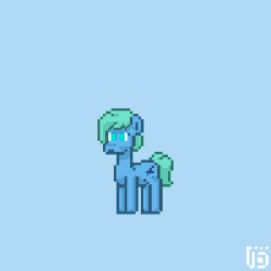 Size: 800x800 | Tagged: safe, artist:vohd, earth pony, pony, animated, frame by frame, pixel art, question mark, simple background, solo