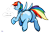 Size: 3075x2039 | Tagged: safe, artist:khaki-cap, rainbow dash, pegasus, pony, g4, butt, cutie mark, extra thicc, female, flying, frown, high res, hooves, huge butt, large butt, mane, mare, multicolored hair, rainbow hair, rainbutt dash, rear view, signature, simple background, solo, tail, text, the ass was fat, transparent background, underhoof, wings