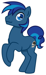 Size: 648x1066 | Tagged: safe, artist:saby, derpibooru exclusive, oc, oc only, oc:cobalt fossil, earth pony, pony, 2021 community collab, derpibooru community collaboration, .svg available, button eyes, male, rearing, simple background, smiling, solo, stallion, svg, transparent background, vector