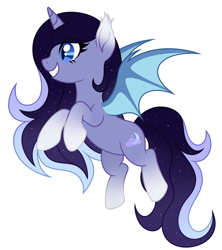 Size: 3057x3450 | Tagged: safe, artist:rioshi, artist:starshade, oc, oc only, oc:princess nova, bat pony, pony, bat pony oc, bat wings, commission, female, heart eyes, high res, mare, simple background, solo, starry eyes, stars, white background, wingding eyes, wings, your character here