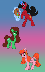 Size: 1743x2744 | Tagged: safe, artist:cyanoray, earth pony, pegasus, pony, unicorn, crossover, daria, daria morgendorffer, jane lane, ponified, quinn