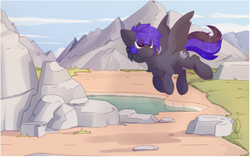 Size: 2286x1434 | Tagged: safe, artist:php146, oc, oc only, pegasus, pony, chest fluff, eye clipping through hair, feathered wings, male, solo, stallion, wings