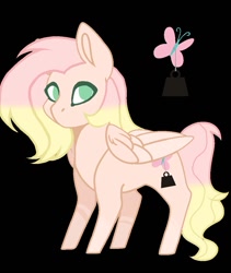Size: 887x1053 | Tagged: safe, artist:kylieph, oc, oc only, pegasus, pony, black background, cutie mark, no pupils, offspring, parent:big macintosh, parent:fluttershy, parents:fluttermac, pegasus oc, simple background, solo, wings