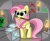 Size: 4096x3328 | Tagged: safe, artist:kittyrosie, fluttershy, pegasus, pony, g4, blushing, creeper, crossover, cute, diamond, diamond ore, emerald ore, fire, heart, iron ore, minecraft, mouth hold, pickaxe, redstone, shyabetes, solo, sweat, torch