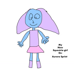 Size: 1280x1280 | Tagged: artist needed, safe, oc, oc only, oc:aurora sprint, equestria girls, g4, 1000 hours in ms paint, beginner, drawing, idea, quality, solo