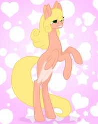 Size: 1280x1627 | Tagged: safe, artist:magicuniclaws, oc, oc only, pegasus, pony, female, mare, rearing, solo, two toned wings, wings