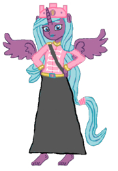 Size: 414x597 | Tagged: safe, artist:loomytyranny, idw, radiant hope, alicorn, equestria girls, g4