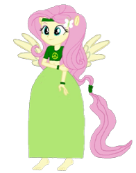 Size: 467x597 | Tagged: safe, artist:loomytyranny, edit, edited screencap, screencap, fluttershy, pegasus, equestria girls, g4, 1000 hours in ms paint, barefoot, clothes, eared humanization, feet, ponied up, pony ears, skirt, winged humanization, wings