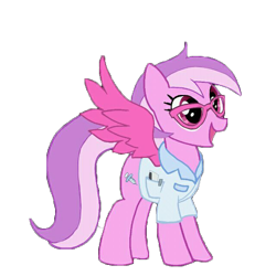 Size: 640x640 | Tagged: artist needed, safe, oc, oc only, oc:pikdazzler, pegasus, pony, female, glasses, mare, simple background, solo, transparent background, wings