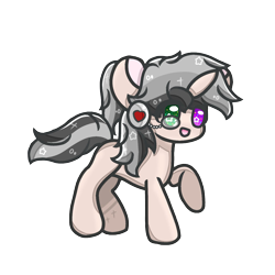 Size: 1500x1500 | Tagged: safe, oc, oc only, oc:klmepoker, pony, unicorn, derpibooru community collaboration, female, heterochromia, mare, simple background, solo, transparent background