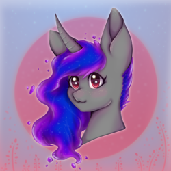 Size: 900x900 | Tagged: safe, artist:saltyvity, oc, oc only, alicorn, pony, bust, female, mare, solo