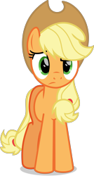 Size: 4700x8752 | Tagged: safe, artist:starcollider, applejack, earth pony, pony, g4, the mane attraction, .svg available, confused, female, mare, show accurate, simple background, solo, svg, transparent background, vector