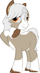 Size: 660x1200 | Tagged: safe, artist:chao-xing, oc, oc only, oc:kobi nosher, earth pony, pony, base used, male, solo, stallion