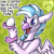 Size: 512x512 | Tagged: safe, artist:felisrandomis, silverstream, hippogriff, g4, bronybait, danny devito, egg, female, it's always sunny in philadelphia, national egg day, shiny, solo, talons, text, wings