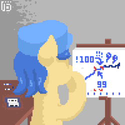 Size: 800x800 | Tagged: safe, artist:vohd, oc, oc only, oc:vohd, earth pony, pony, animated, frame by frame, pixel art, solo