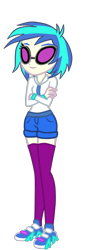 Size: 748x2200 | Tagged: safe, alternate version, artist:gmaplay, dj pon-3, vinyl scratch, equestria girls, g4, alternate clothes, simple background, solo, transparent background