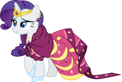 Size: 4428x3000 | Tagged: safe, artist:cloudy glow, rarity, pony, unicorn, g4, the best night ever, clothes, dress, female, gala dress, glass slipper (footwear), high heels, horn, mare, shoes, simple background, solo, transparent background, vector