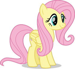 Size: 8528x7771 | Tagged: safe, artist:starcollider, fluttershy, pony, g4, the one where pinkie pie knows, .svg available, absurd resolution, female, mare, show accurate, simple background, solo, svg, transparent background, vector
