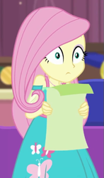 Size: 315x536 | Tagged: safe, screencap, fluttershy, best in show: the pre-show, equestria girls, g4, my little pony equestria girls: better together, cropped, solo