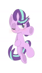 Size: 1080x1880 | Tagged: safe, artist:pnpn_721, starlight glimmer, pony, unicorn, g4, one eye closed, smiling, solo