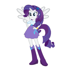 Size: 1280x1280 | Tagged: safe, edit, editor:mario101, rarity, alicorn, equestria girls, g4, alicornified, hand on hip, horn, horned humanization, race swap, raricorn, simple background, solo, tail, tailed humanization, transparent background, winged humanization, wings