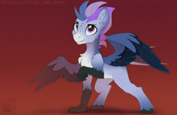 Size: 1800x1171 | Tagged: safe, artist:airfly-pony, oc, oc only, oc:lavender breeze, hippogriff, male