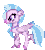 Size: 88x98 | Tagged: safe, artist:botchan-mlp, silverstream, hippogriff, g4, animated, desktop ponies, female, pixel art, running, simple background, solo, sprite, transparent background, trotting, version, wings