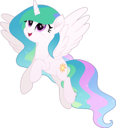 Size: 4839x5347 | Tagged: safe, artist:inaactive, princess celestia, alicorn, pony, g4, absurd resolution, alternate design, movie accurate, simple background, solo, transparent background, vector
