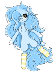 Size: 5355x6928 | Tagged: safe, artist:kireiinaa, oc, oc only, oc:dozy down, earth pony, pony, absurd resolution, bipedal, clothes, female, mare, simple background, socks, solo, striped socks, transparent background