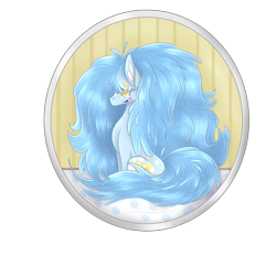 Size: 2000x2000 | Tagged: safe, artist:ioreocookie, oc, oc only, oc:dozy down, earth pony, pony, ear fluff, earth pony oc, female, high res, long mane, long tail, mare, simple background, sitting, solo, transparent background