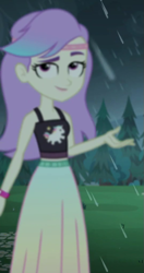Size: 359x682 | Tagged: safe, screencap, snow flower, equestria girls, equestria girls series, g4, inclement leather, clothes, cropped, long skirt, skirt, solo