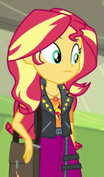 Size: 373x634 | Tagged: safe, screencap, sunset shimmer, equestria girls, equestria girls series, g4, sock it to me, spoiler:eqg series (season 2), cropped, geode of empathy, magical geodes, solo