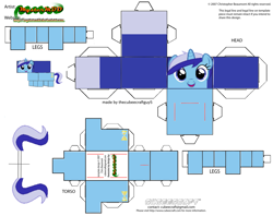 Size: 2979x2354 | Tagged: safe, part of a set, minuette, pony, unicorn, g4, cubeecraft, female, high res, solo