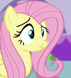 Size: 811x899 | Tagged: safe, screencap, fluttershy, pegasus, pony, canterlot boutique, g4, cropped, female, mare, solo