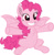 Size: 5501x5587 | Tagged: artist needed, source needed, safe, pinkie pie, bat pony, pony, g4, bat ponified, bat wings, cute, diapinkes, female, grin, hug, incoming hug, mare, pinkiebat, race swap, simple background, sitting, smiling, solo, vector, white background, wings