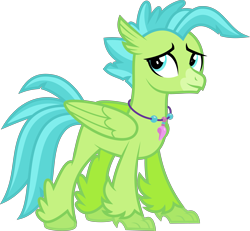 Size: 4331x4000 | Tagged: safe, artist:melisareb, derpibooru exclusive, oc, oc only, oc:bottlegriff, hippogriff, g4, absurd resolution, jewelry, male, necklace, not terramar, simple background, solo, stallion, transparent background, vector
