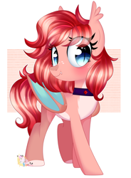 Size: 2828x3844 | Tagged: safe, artist:2pandita, oc, oc only, bat pony, pony, choker, female, high res, mare, solo