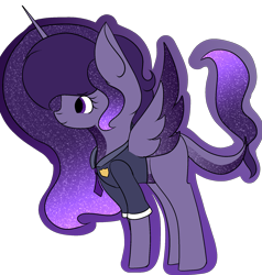 Size: 1823x1913 | Tagged: safe, artist:thecommandermiky, oc, oc only, oc:commander miky, alicorn, pony, ethereal mane, galaxy mane, police uniform, simple background, solo, transparent background
