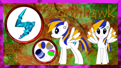 Size: 1920x1080 | Tagged: safe, artist:stormhawk, oc, oc:storm, pegasus, pony, 3d, blender, cutie mark, lightning, male, pegasus oc, reference sheet, render, stallion, wings