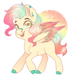 Size: 900x900 | Tagged: safe, artist:sadelinav, oc, oc only, pegasus, pony, chibi, colored wings, female, mare, multicolored wings, simple background, solo, transparent background, wings