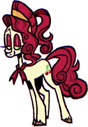Size: 562x806 | Tagged: safe, artist:0lijmazz, part of a set, cherry jubilee, earth pony, pony, g4, female, mare, neckerchief, simple background, solo, transparent background
