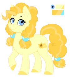 Size: 1309x1455 | Tagged: safe, artist:silentwolf-oficial, oc, oc only, oc:vanilla cream, earth pony, pony, colored hooves, earth pony oc, not pear butter, reference sheet, simple background, solo