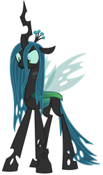 Size: 1500x2528 | Tagged: safe, artist:sketchmcreations, queen chrysalis, changeling, changeling queen, g4, the mean 6, angry, crown, female, jewelry, regalia, simple background, solo, transparent background, unhappy, vector
