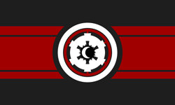 Size: 1440x864 | Tagged: safe, barely pony related, flag, galactic empire, moon, no pony, star wars, sun