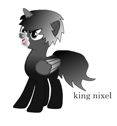 Size: 896x962 | Tagged: safe, artist:princessmixel2005, oc, oc only, alicorn, pony, alicorn oc, evil, horn, king nixel, lego, male, mixels, ponified, simple background, solo, transparent background, wings