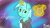 Size: 1280x720 | Tagged: safe, artist:bryastar, lyra heartstrings, pony, unicorn, fanfic:background pony, g4, abstract background, clothes, dig the swell hoodie, glowing horn, hoodie, horn, levitation, lyre, magic, magic glow, musical instrument, signature, smiling, solo, telekinesis