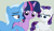 Size: 1523x870 | Tagged: safe, artist:jadeharmony, rarity, trixie, twilight sparkle, alicorn, pony, g4, female, lesbian, polyamory, rarixie, ship:rarilight, ship:twixie, shipping, twilight sparkle (alicorn), twixity