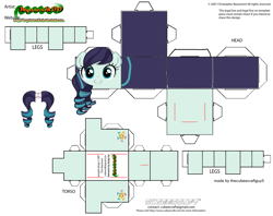 Size: 2979x2354 | Tagged: safe, coloratura, earth pony, pony, g4, craft, cubeecraft, high res, papercraft, printable