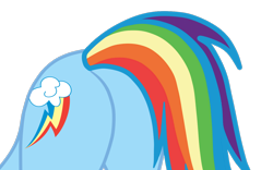 Size: 1194x747 | Tagged: safe, alternate character, alternate version, artist:gmaplay, rainbow dash, pegasus, pony, g4, ass up, butt, butt only, face down ass up, female, mare, plot, rainbutt dash, simple background, solo, transparent background